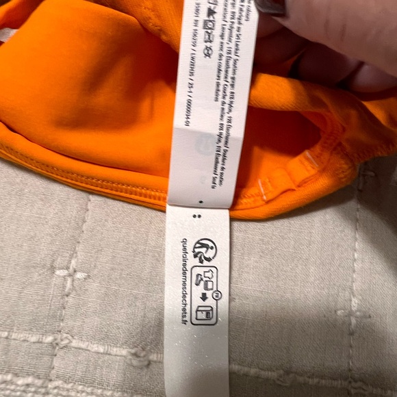 Lululemon Flow Y Wrap-Front High-Neck Bra Color ORFH Sz 6 - Picture 8 of 8